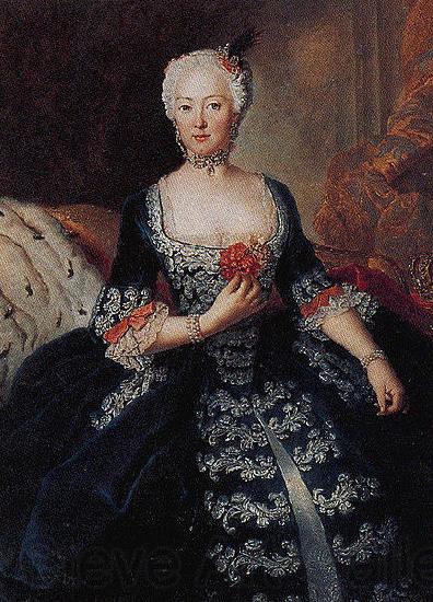 antoine pesne Portrait of Elisabeth Christine von Braunschweig-Bevern Germany oil painting art
